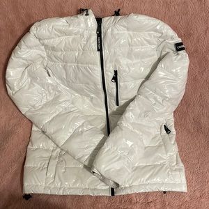 White puffer jacket